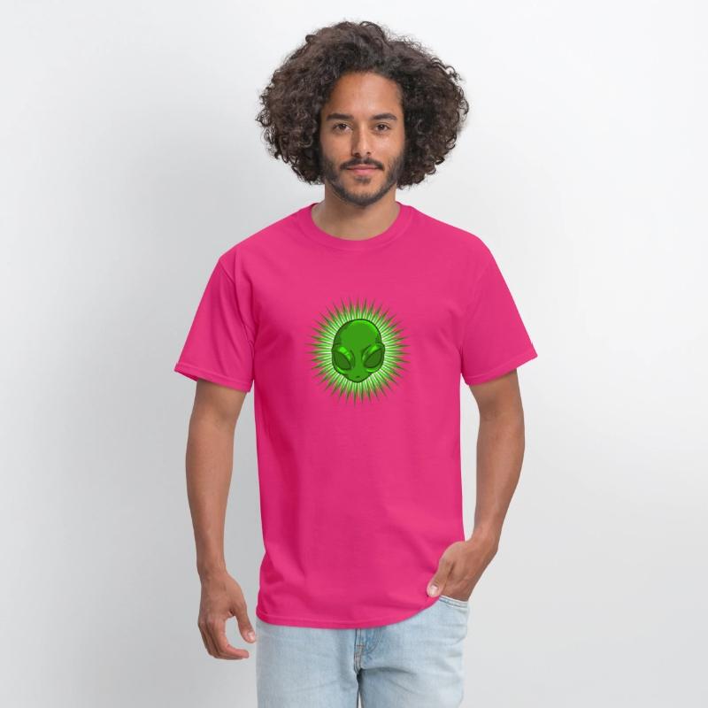 Alien In Bursting Star T-Shirt Extraterrestrial