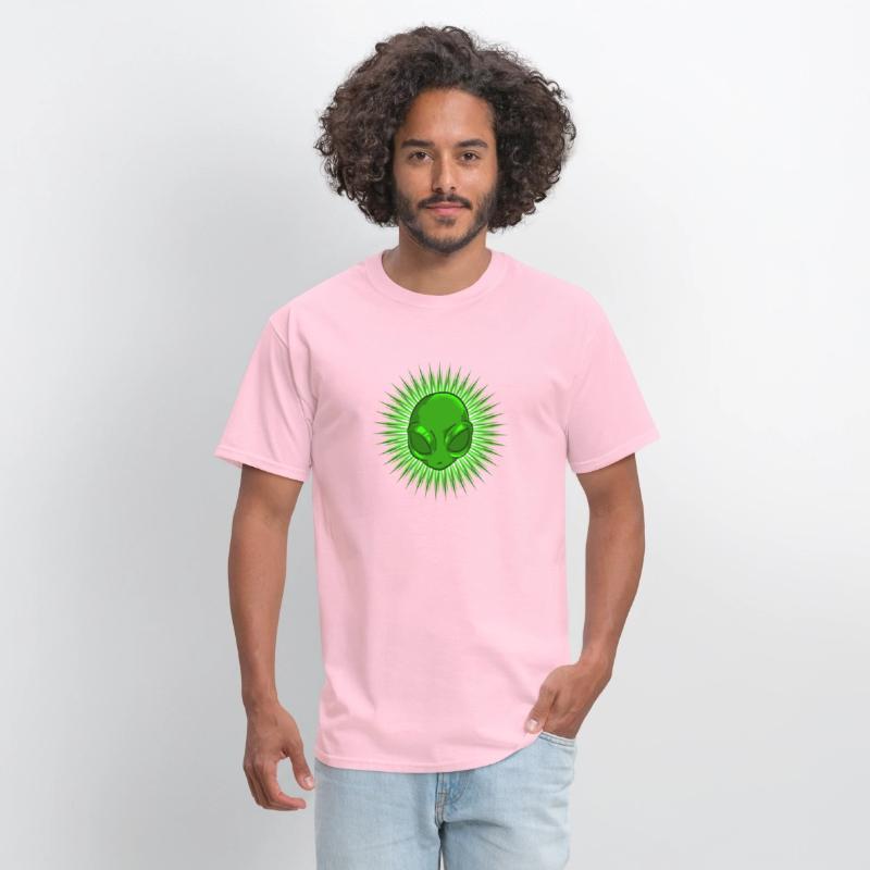 Alien In Bursting Star T-Shirt Extraterrestrial