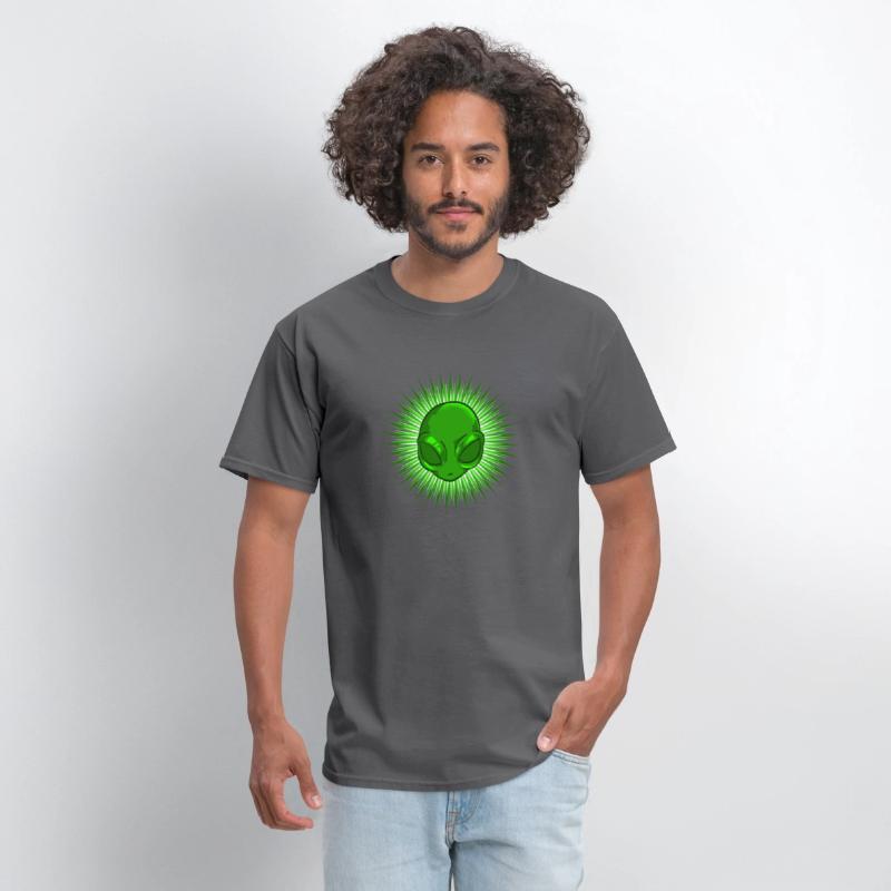 Alien In Bursting Star T-Shirt Extraterrestrial