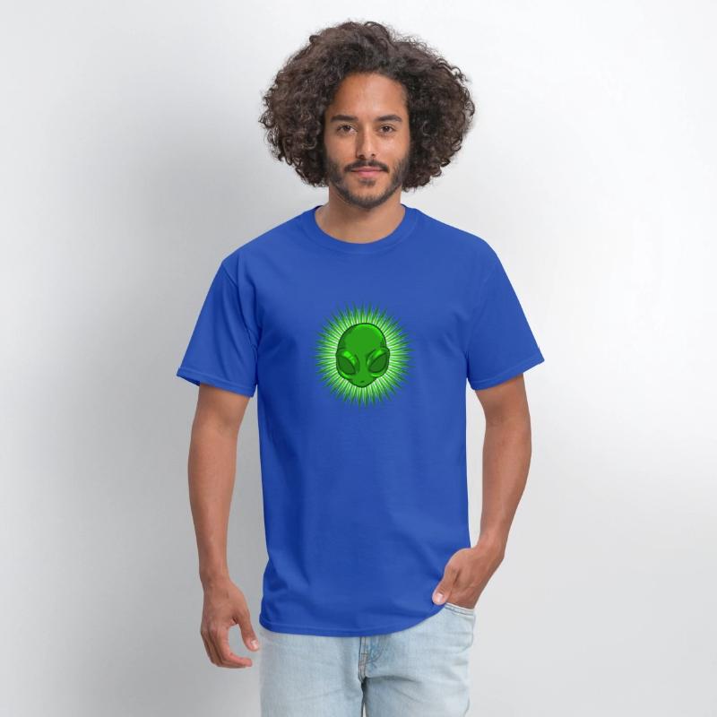 Alien In Bursting Star T-Shirt Extraterrestrial