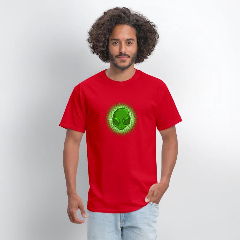 Alien In Bursting Star T-Shirt Extraterrestrial