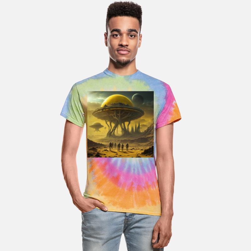 Alien Planetary Forest with Floating Cities