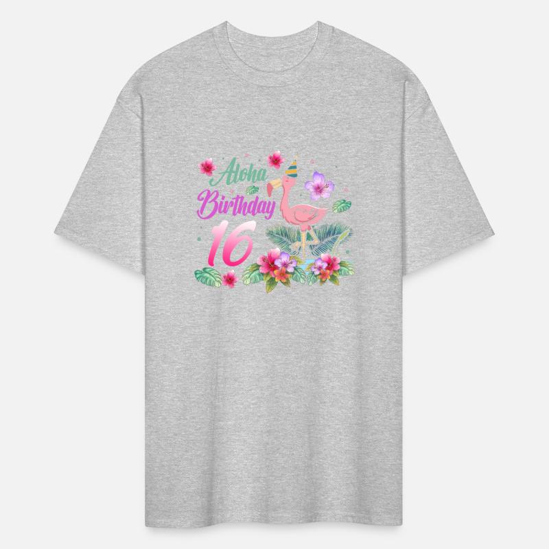 Aloha Birthday 16 Flamingo Bird 16th Birthday