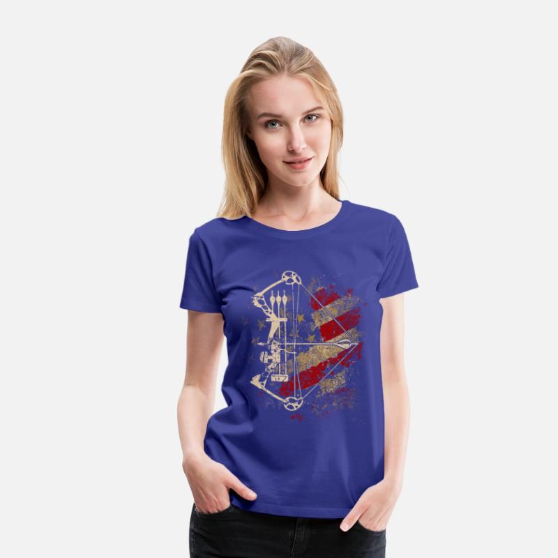 American Flag Bowhunting Bow Archery Deer Hunter