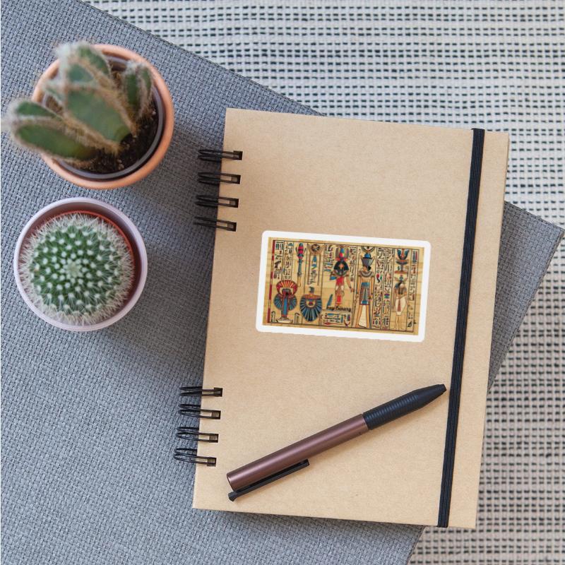 Ancient Egyptian Deity Scene