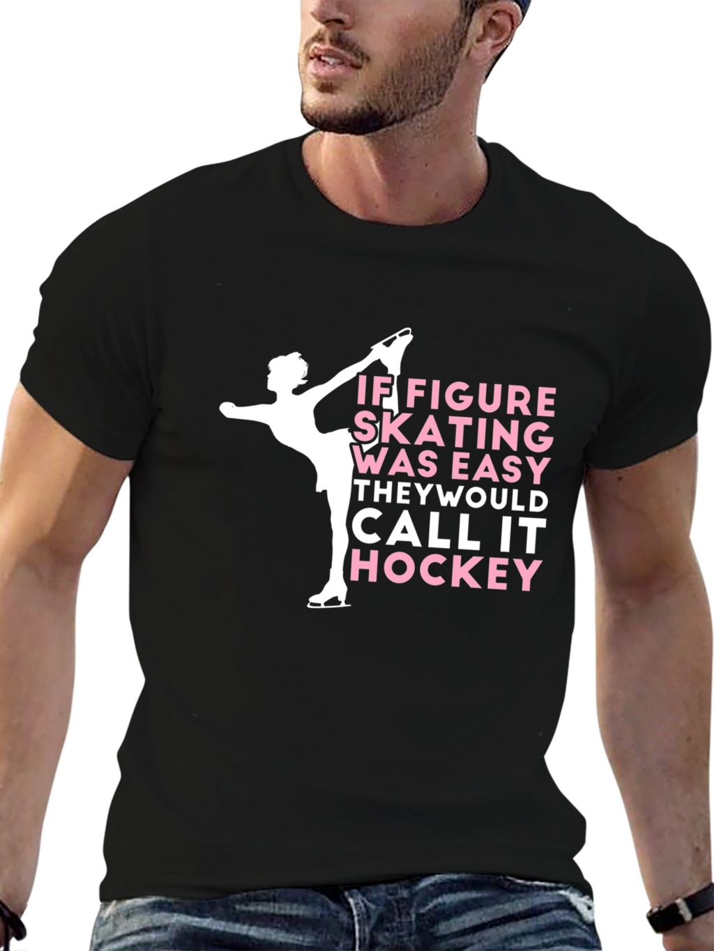 Figure Skating vs Hockey Tee