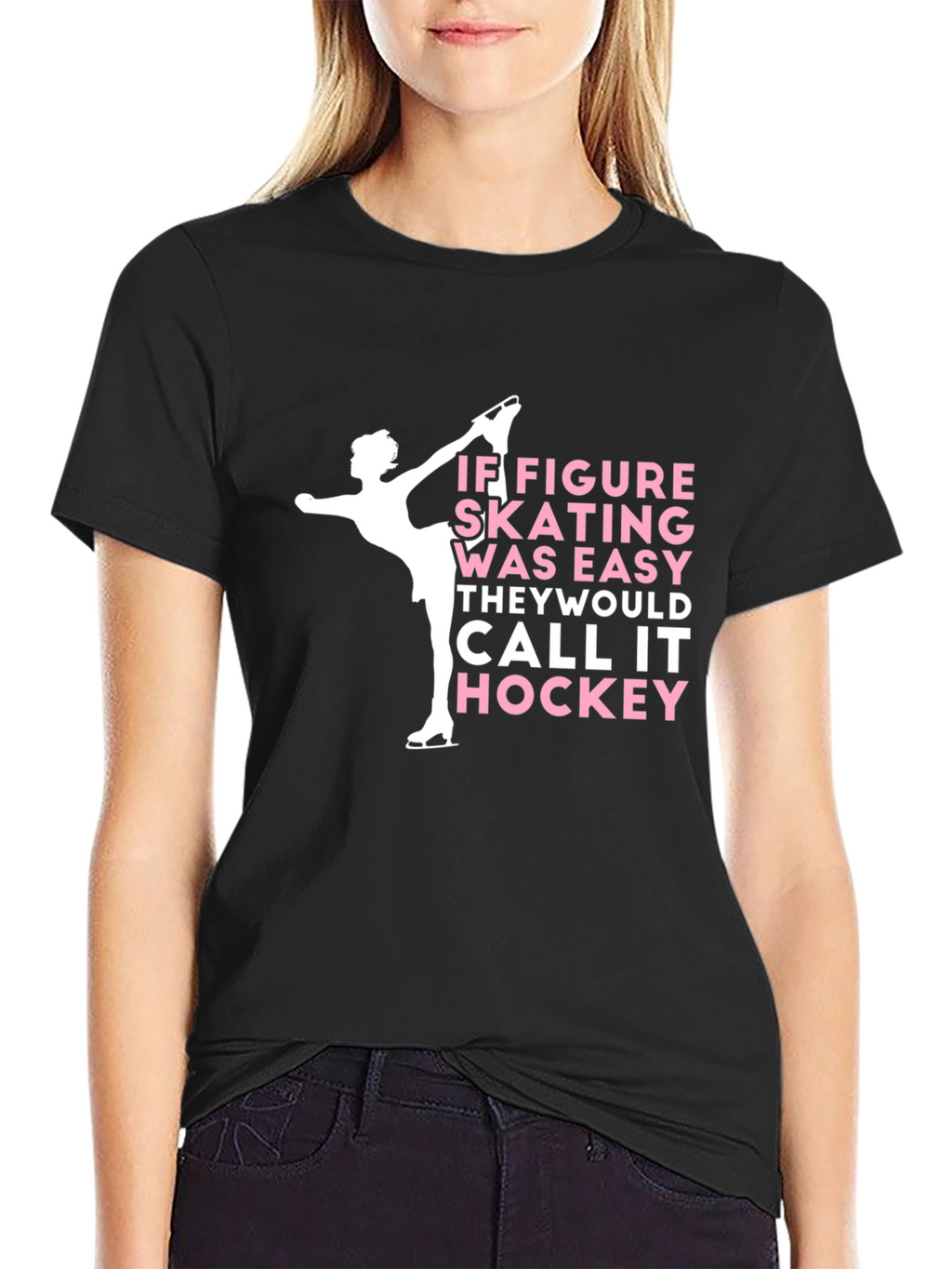Figure Skating vs Hockey Tee