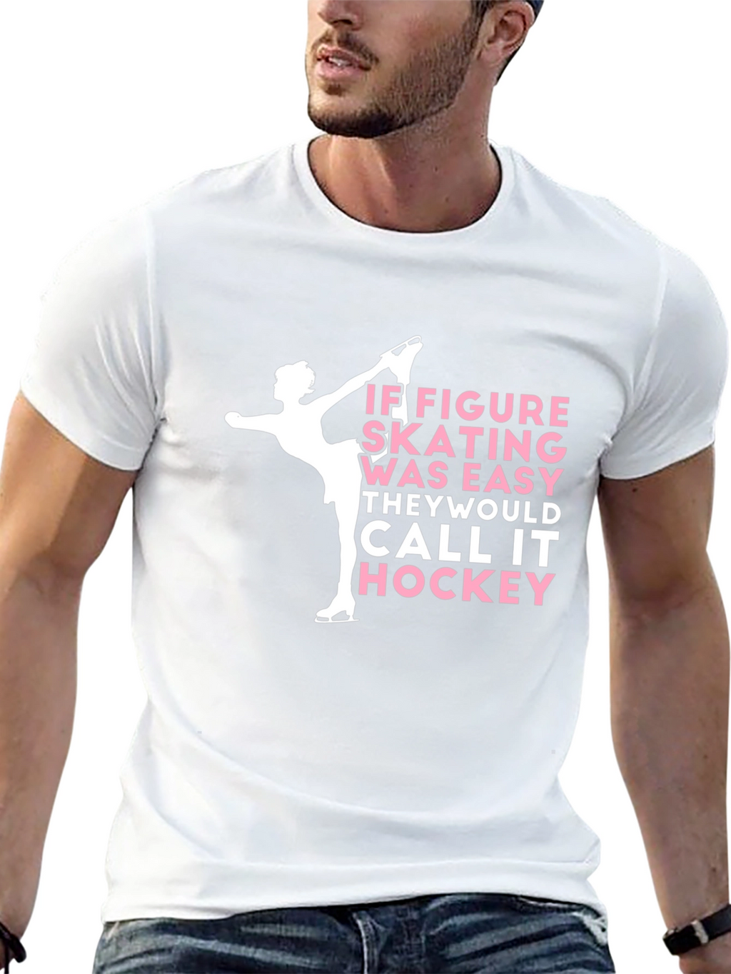 Figure Skating vs Hockey Tee