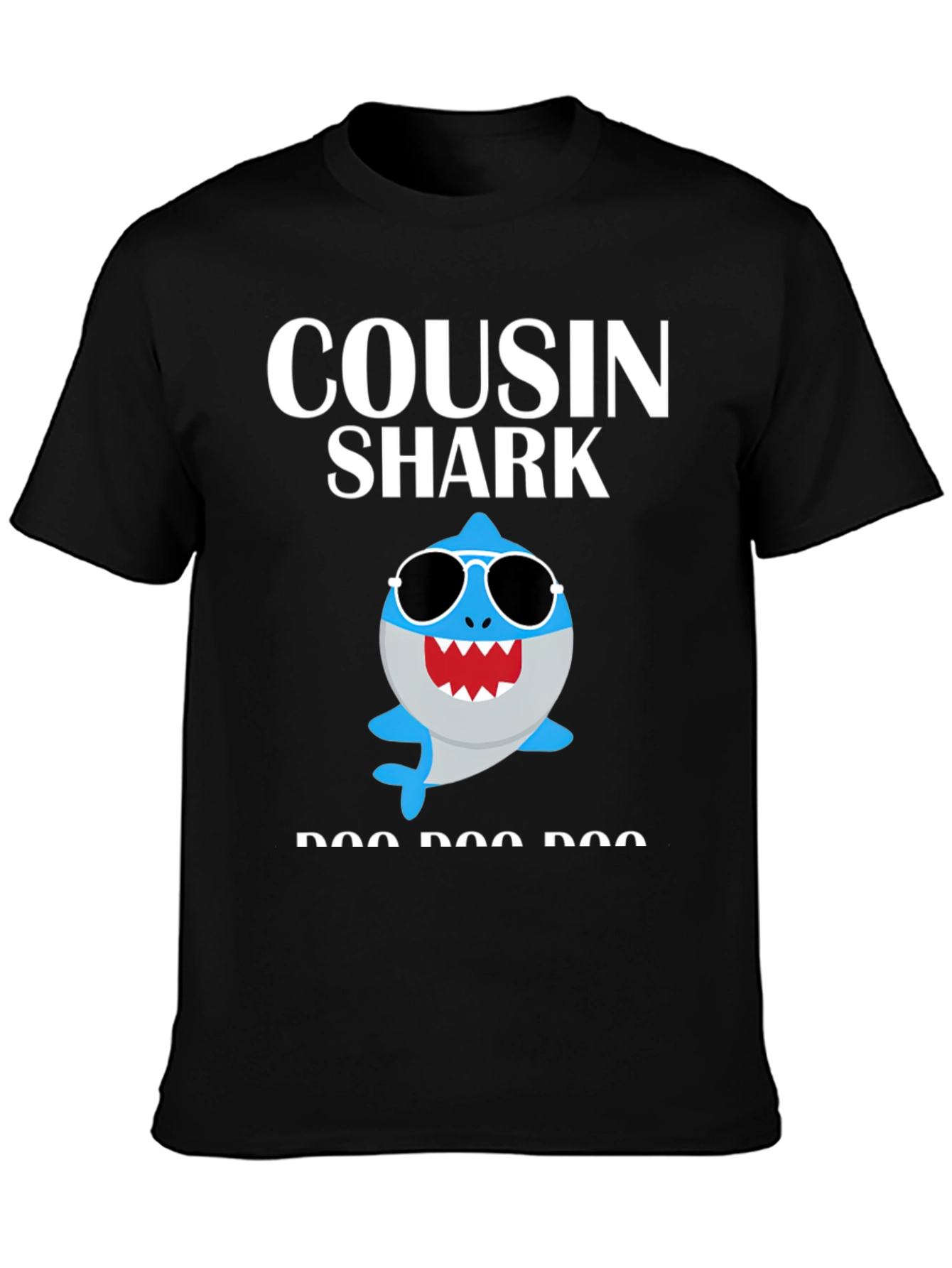 Cousin Shark T-Shirt - Baby Shark Family Matching Tee