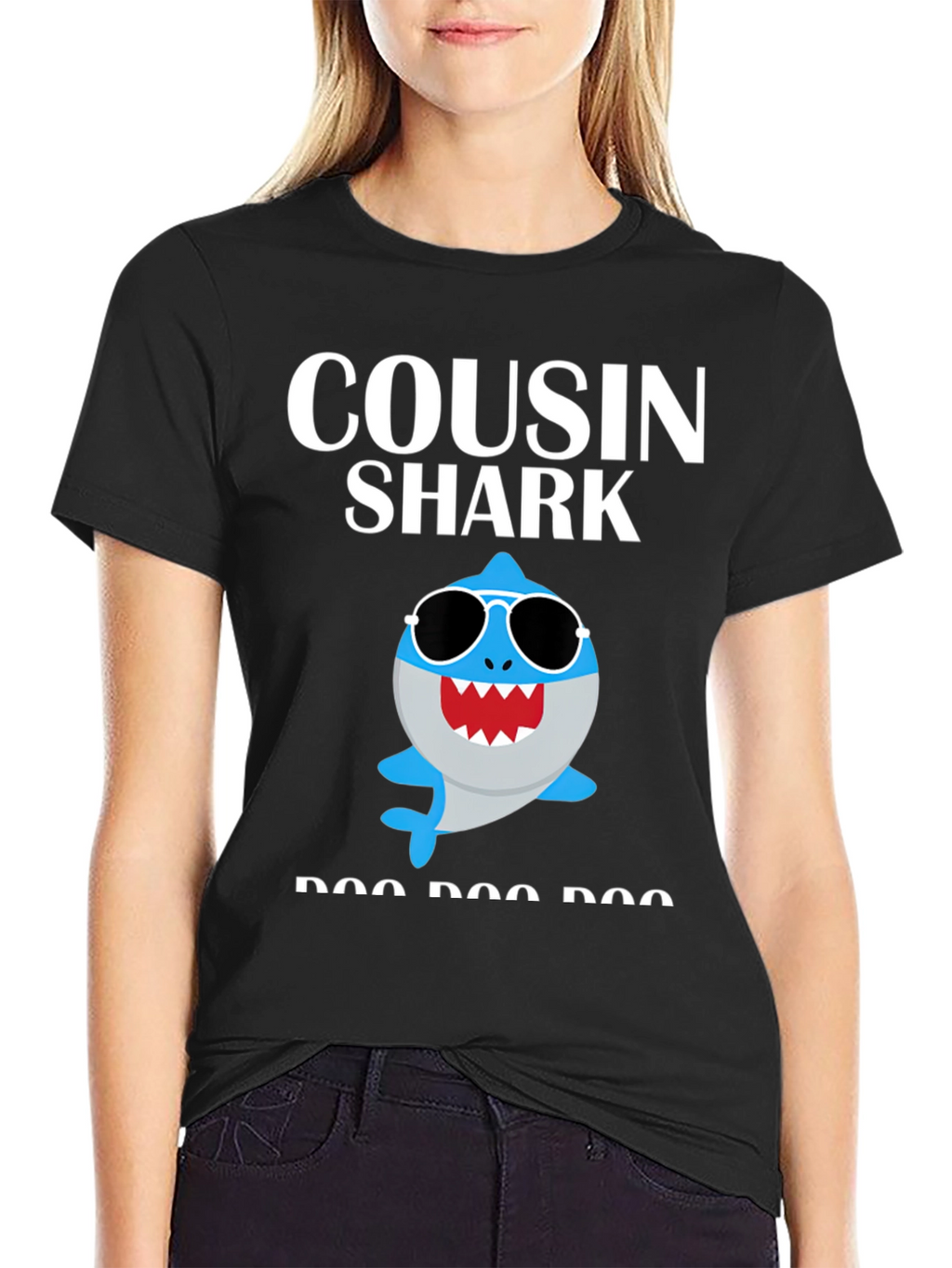 Cousin Shark T-Shirt - Baby Shark Family Matching Tee