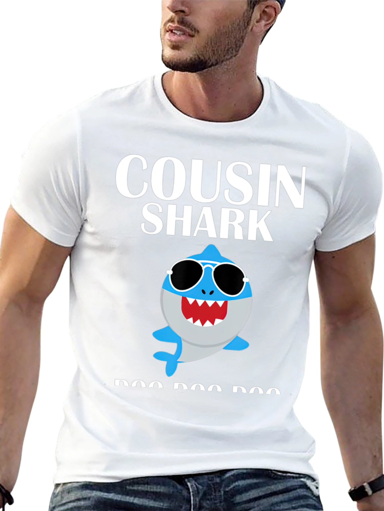 Cousin Shark T-Shirt - Baby Shark Family Matching Tee
