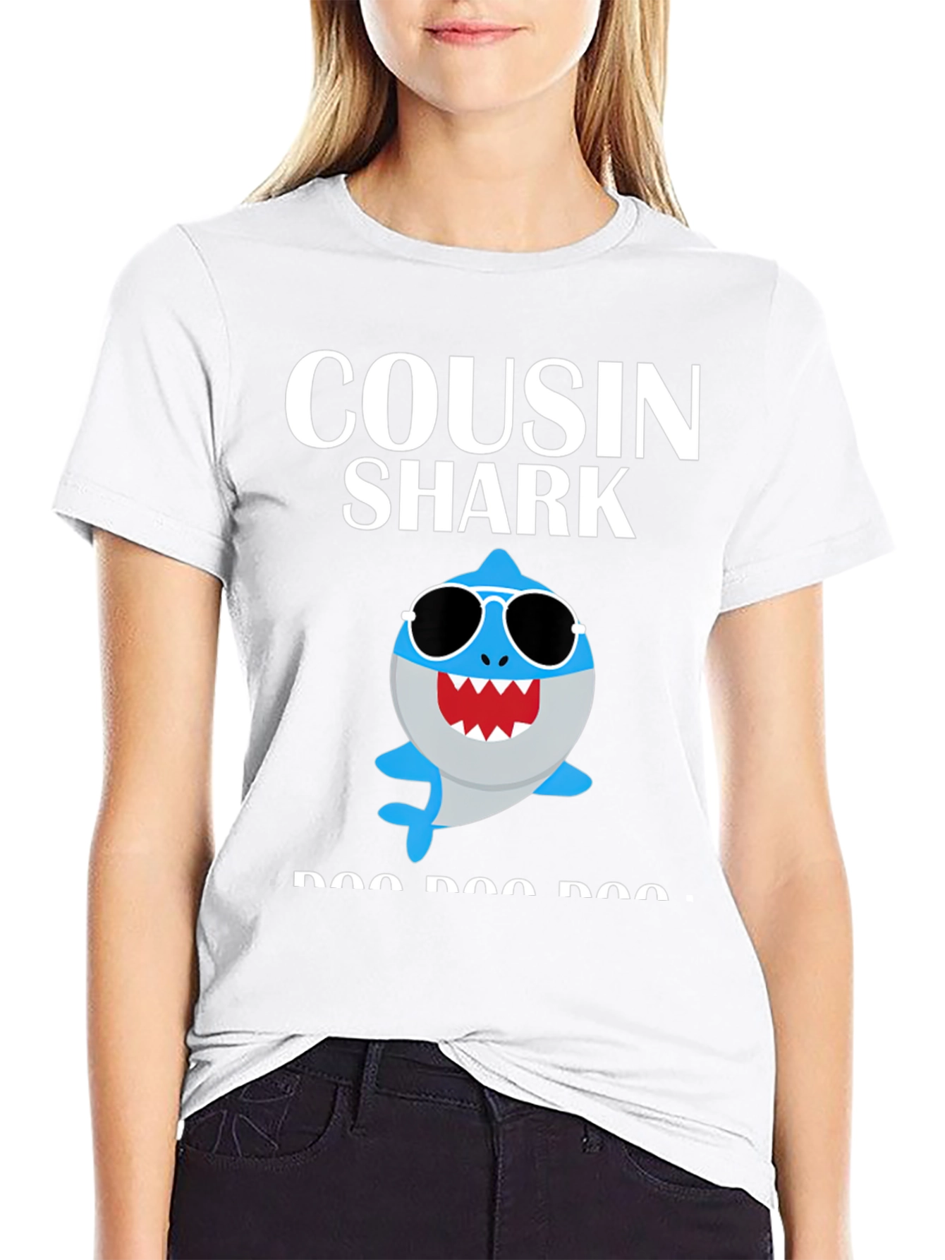 Cousin Shark T-Shirt - Baby Shark Family Matching Tee