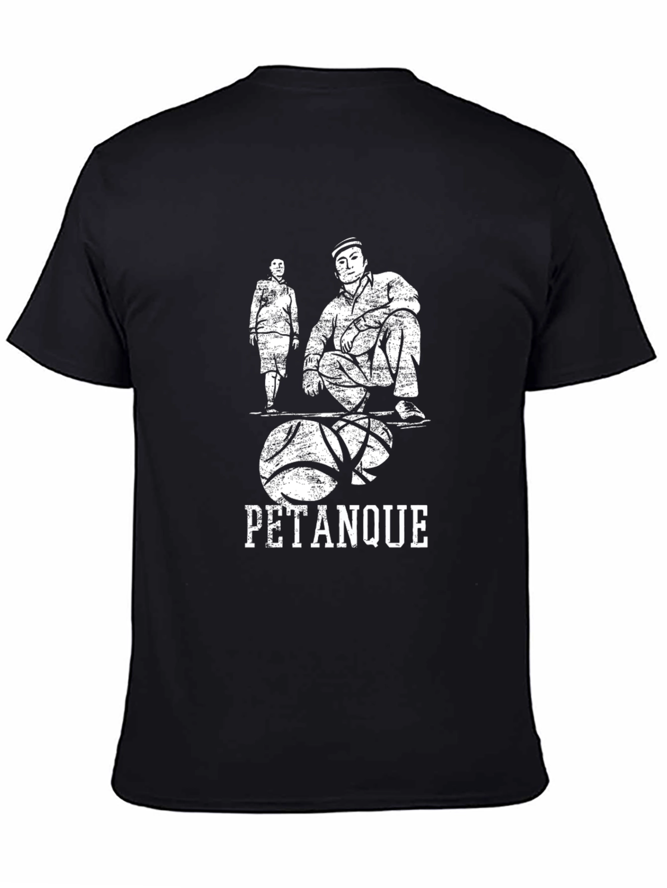 Pétanque Graphic Tee - Casual Black T-Shirt