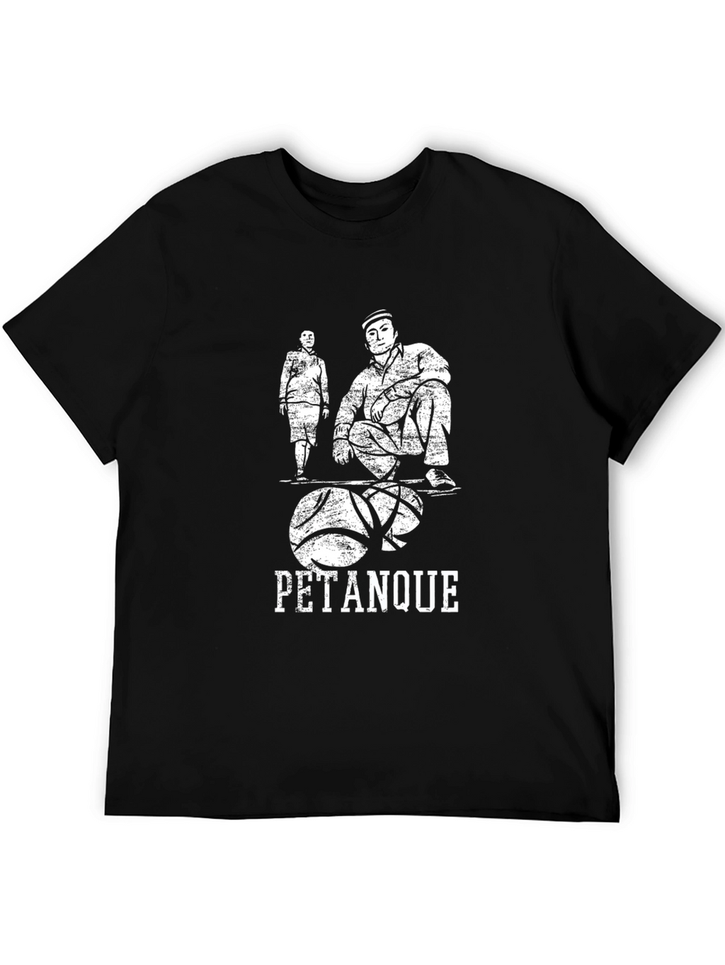 Pétanque Graphic Tee - Casual Black T-Shirt