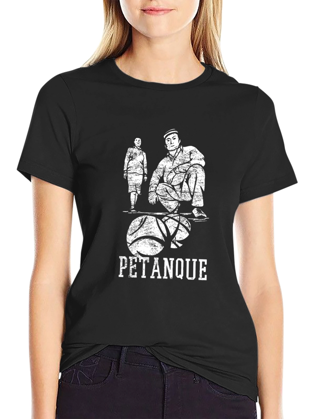 Pétanque Graphic Tee - Casual Black T-Shirt