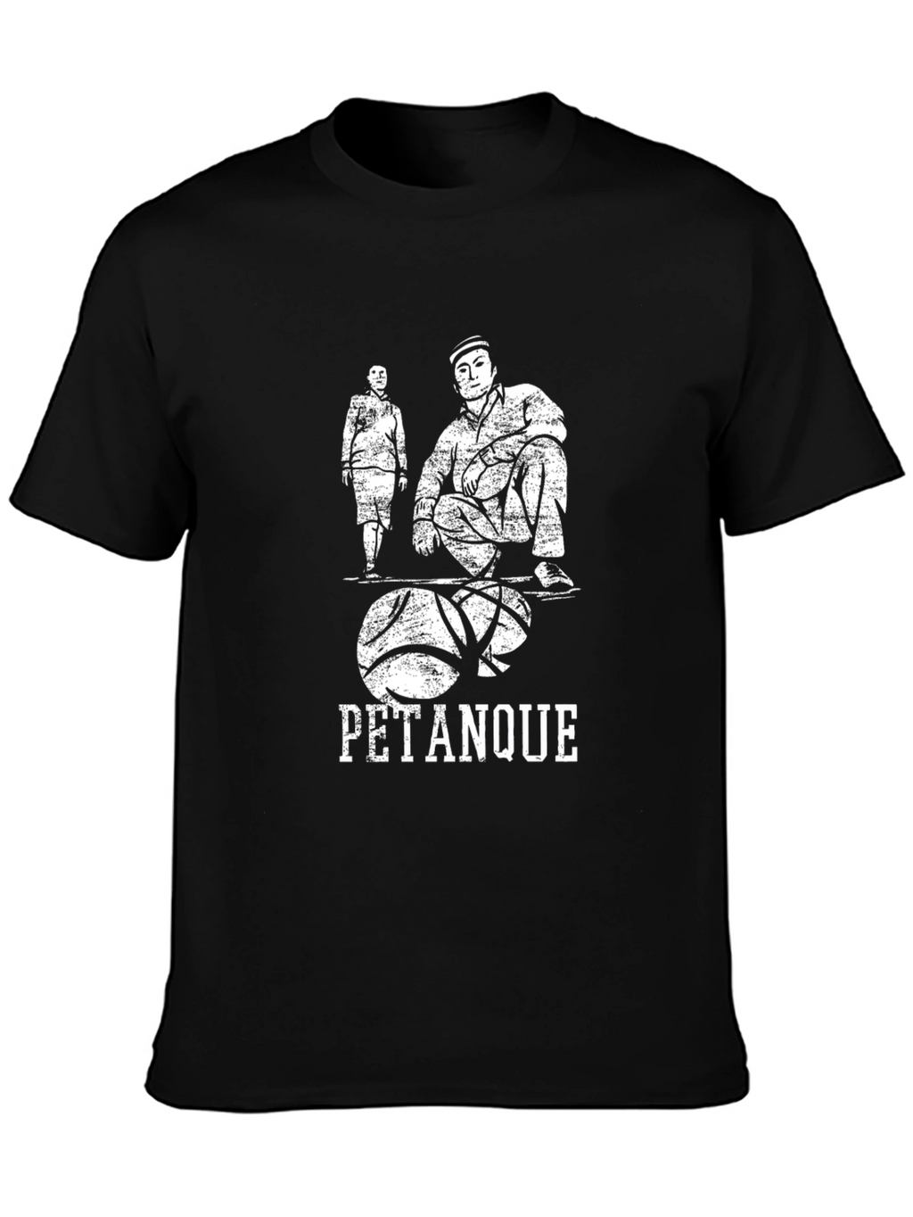 Pétanque Graphic Tee - Casual Black T-Shirt