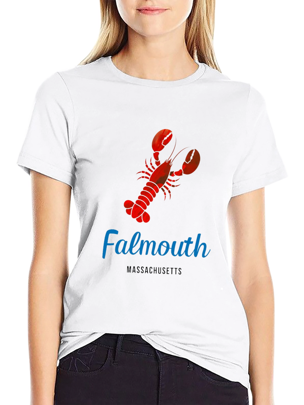 Falmouth Massachusetts Lobster Graphic T-Shirt
