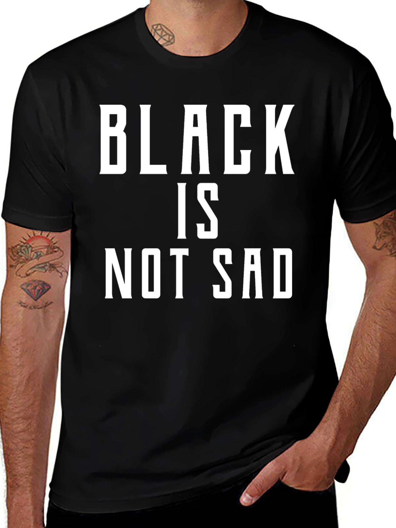 Black is Not Sad Graphic Tee - Mens
