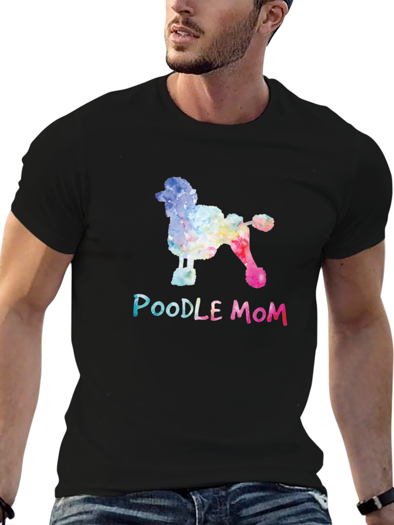 Poodle Mom T-Shirt - Watercolor Dog Lover Tee
