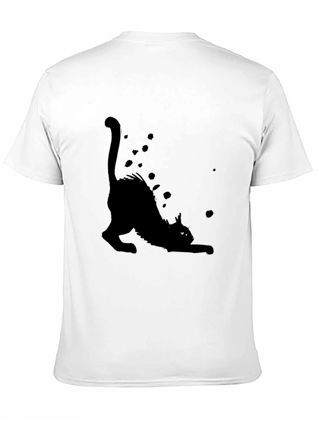 Black Cat Stretch T-Shirt - Soft & Stylish