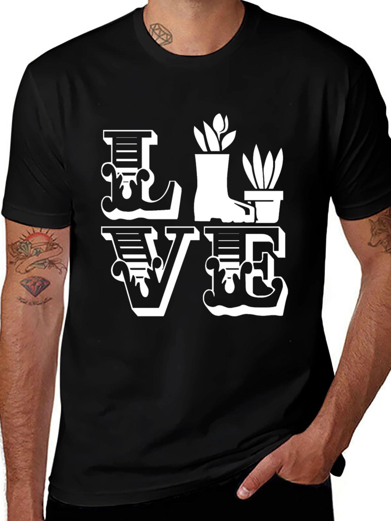 Gardening Love T-Shirt - Floral Boot Design