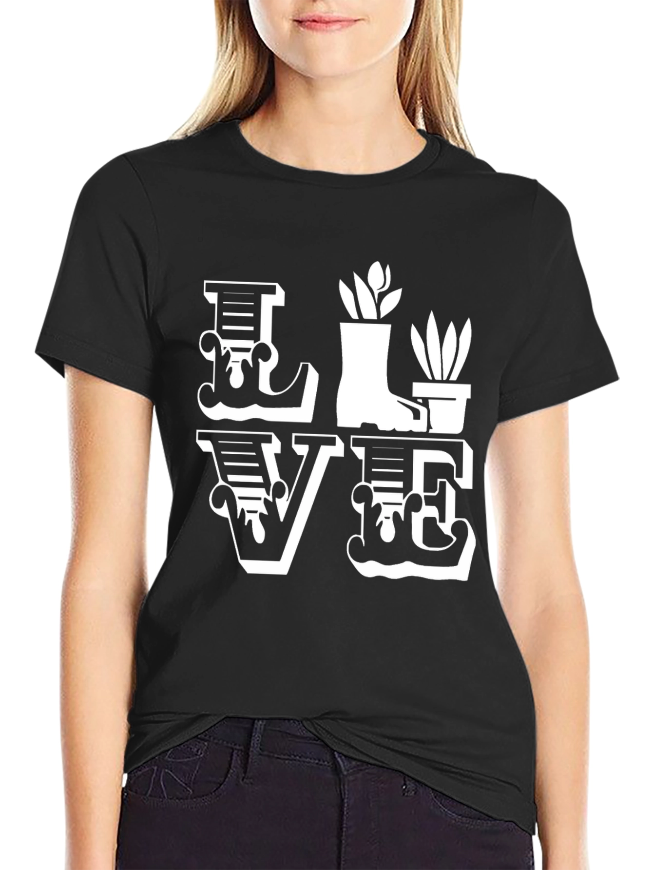 Gardening Love T-Shirt - Floral Boot Design