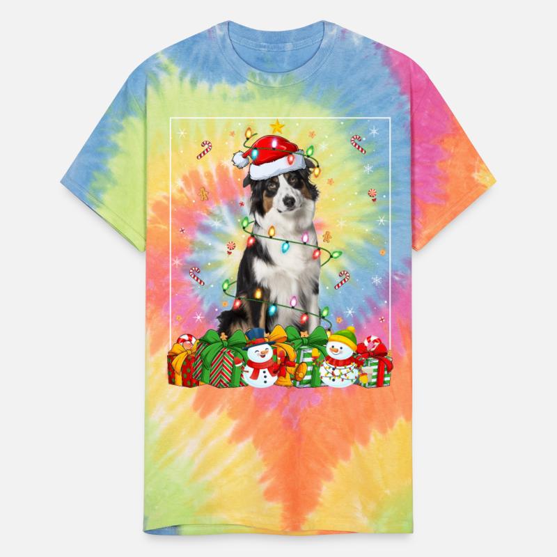 Australian Shepherd Dog Christmas Lights