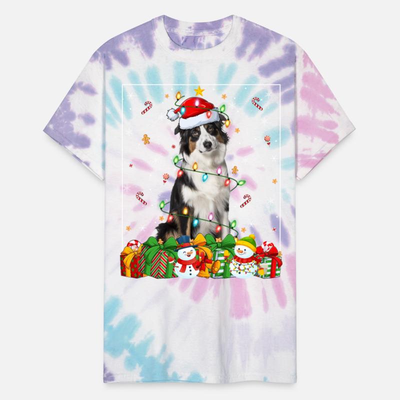 Australian Shepherd Dog Christmas Lights