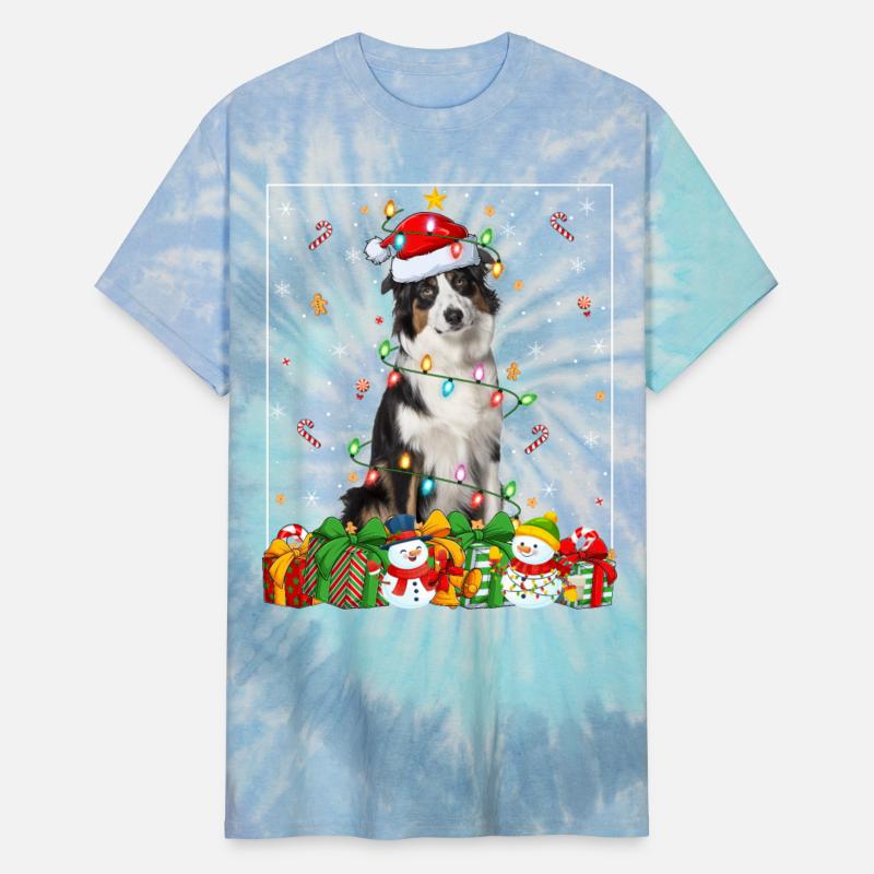 Australian Shepherd Dog Christmas Lights