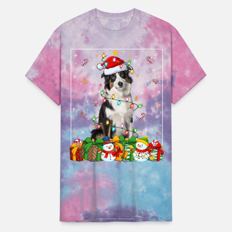 Australian Shepherd Dog Christmas Lights