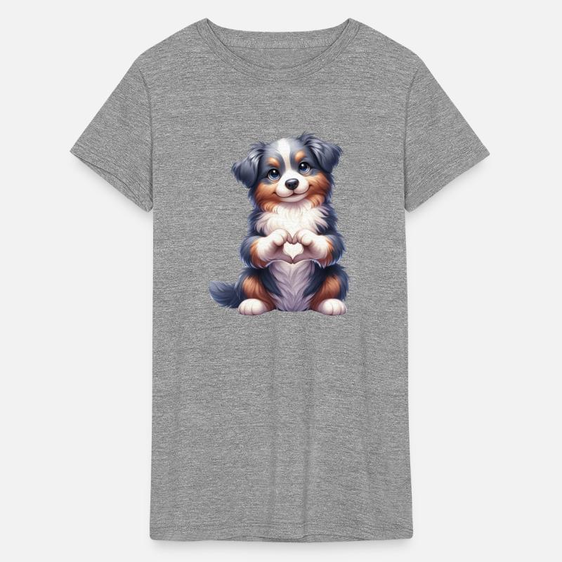 Australian Shepherd Love Heart Hand Sign