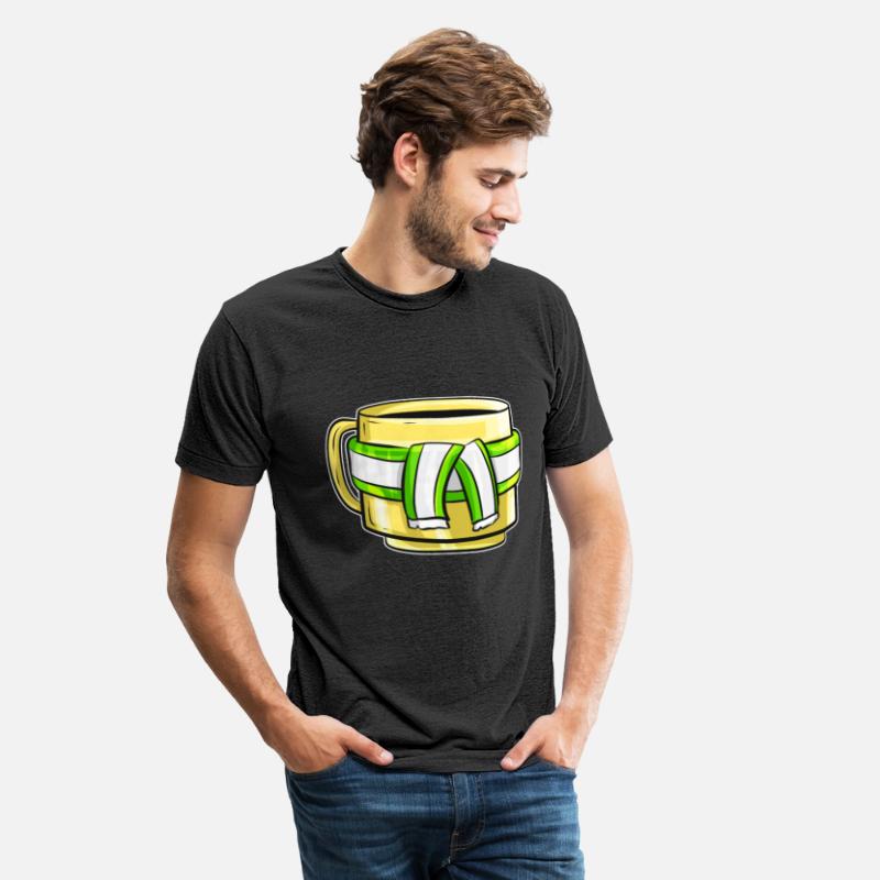 Autumn Beaker With Green White Striped Scarf For