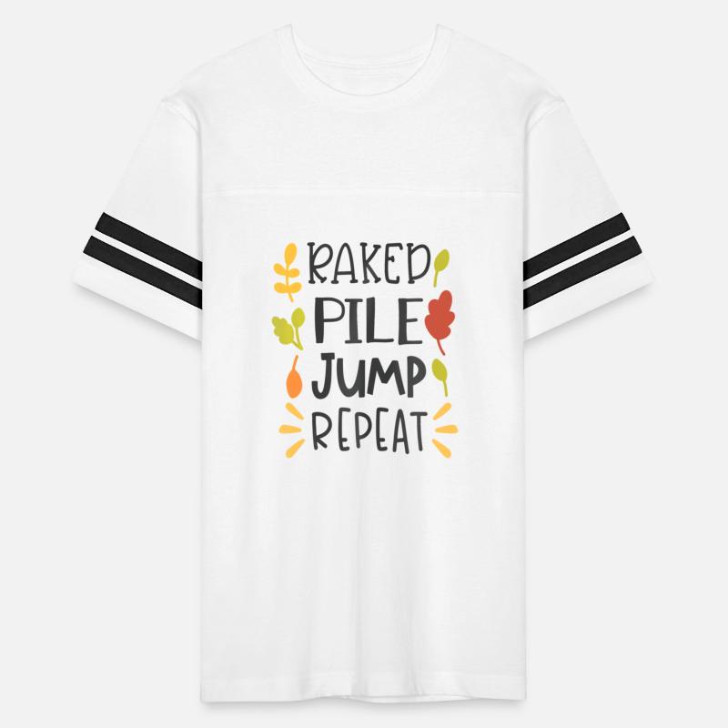 Autumn Leaves Shirt Fall Raked Pile Jump Repeat