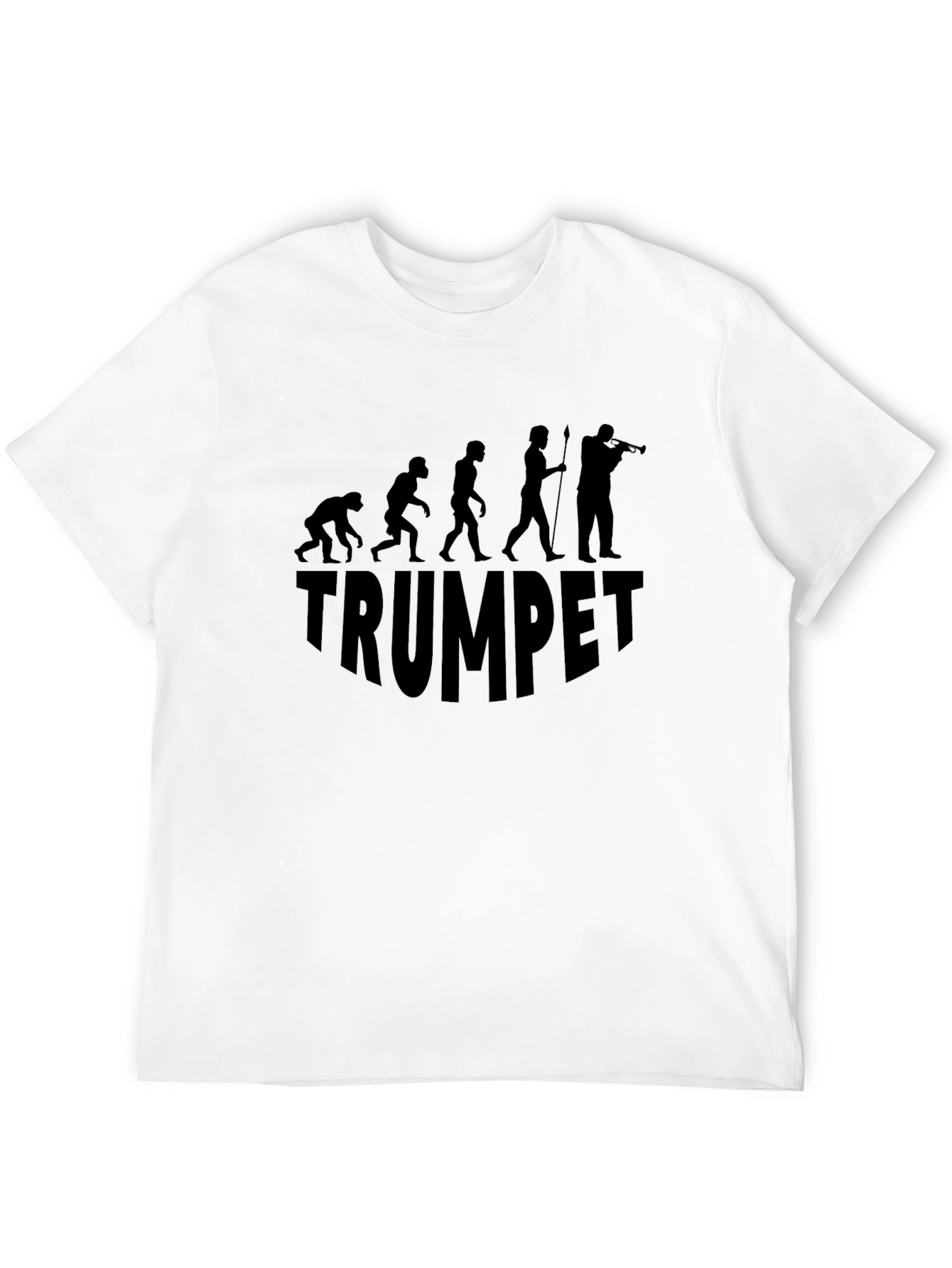Trumpet Evolution Funny Musician T-Shirt