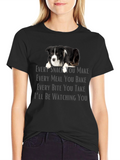 Funny Dog Watching You Graphic T-Shirt