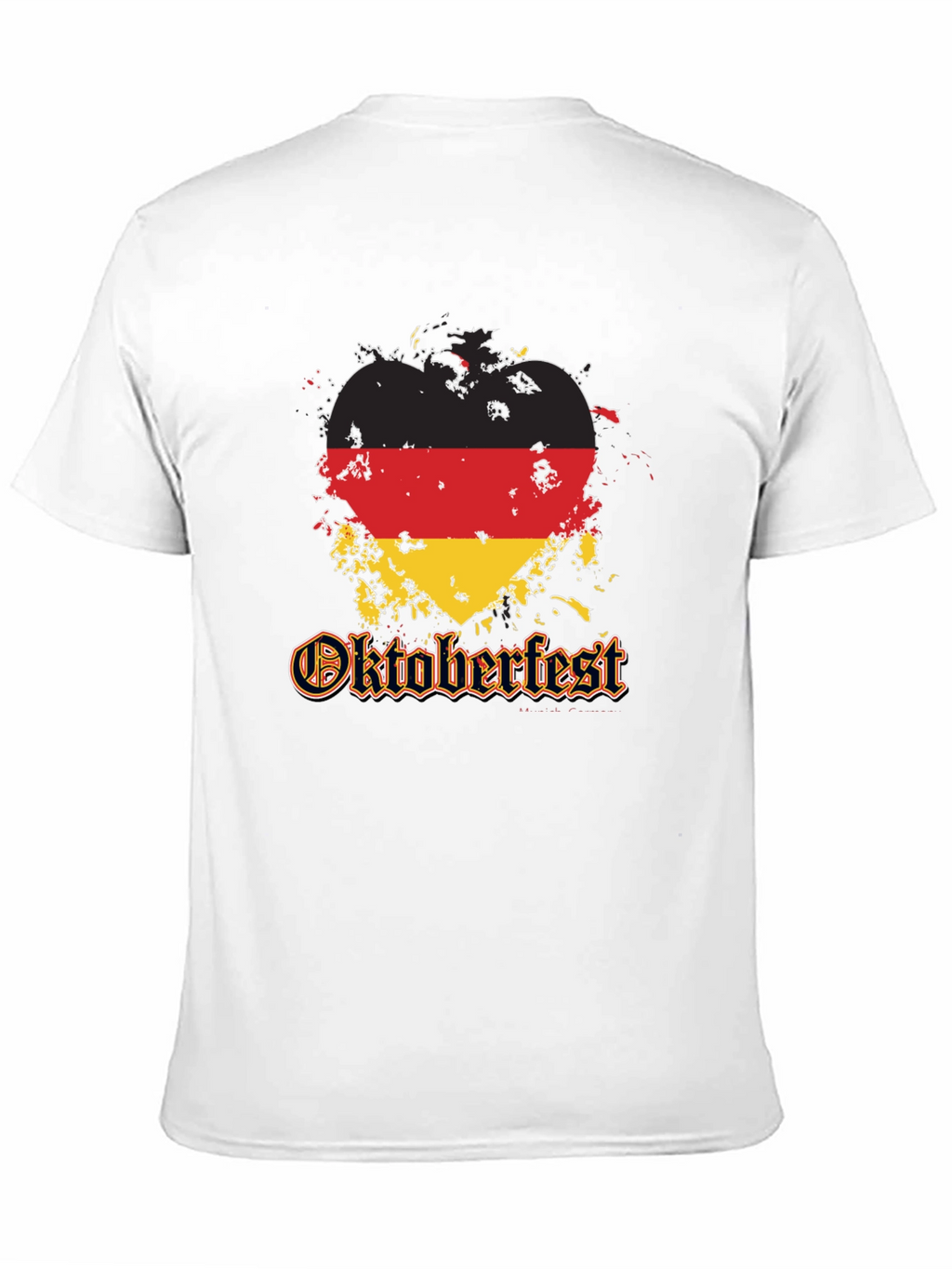 Oktoberfest Germany Flag Heart T-Shirt