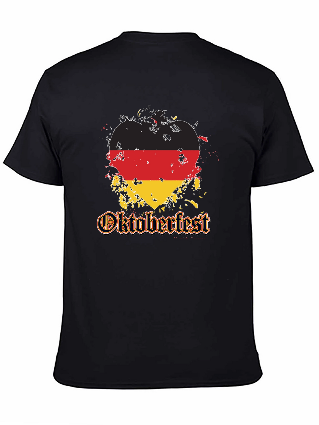 Oktoberfest Germany Flag Heart T-Shirt