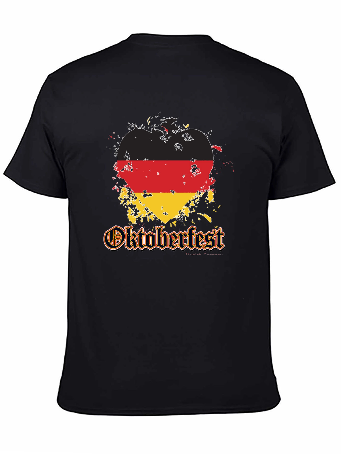 Oktoberfest Germany Flag Heart T-Shirt