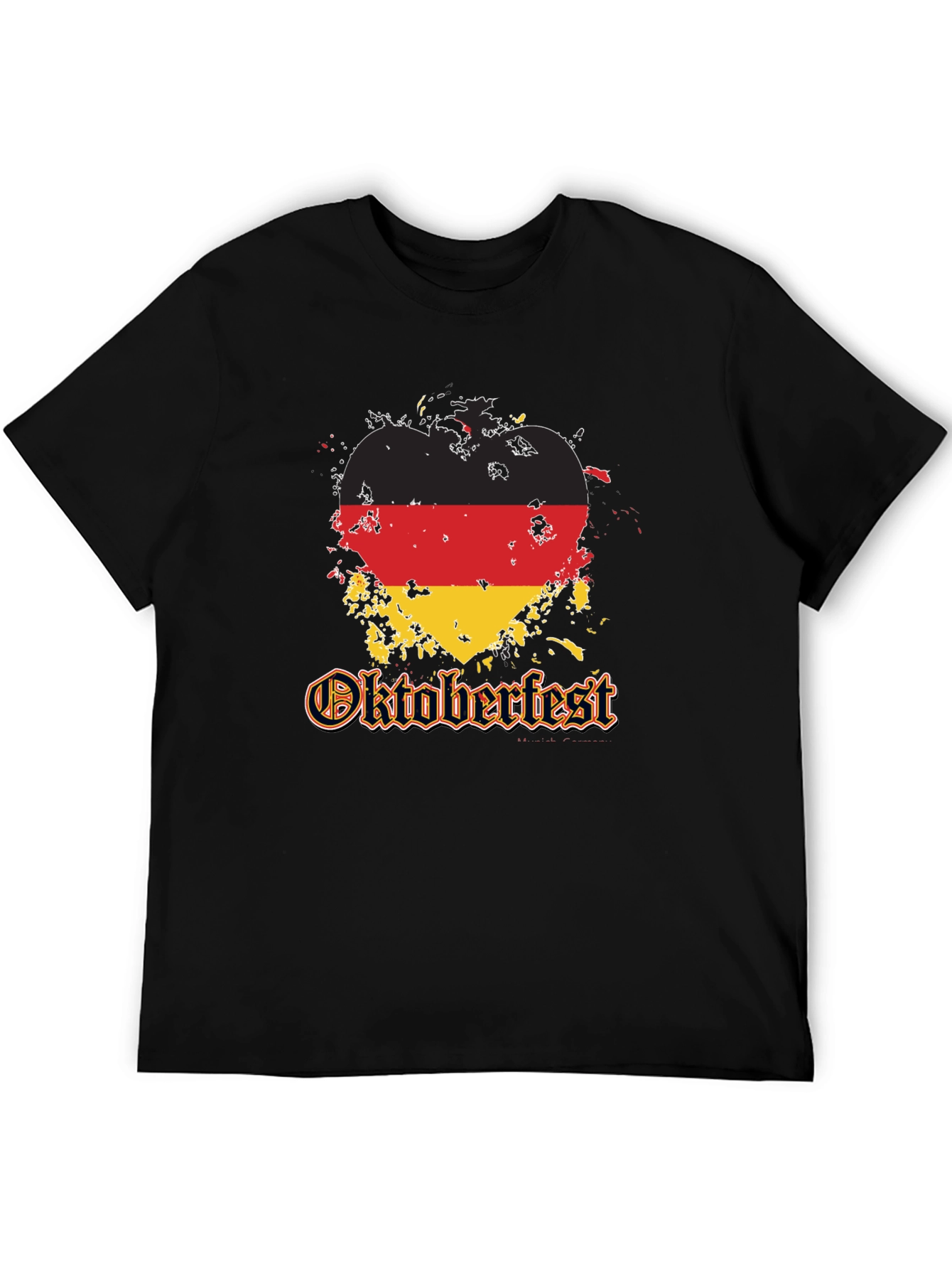 Oktoberfest Germany Flag Heart T-Shirt