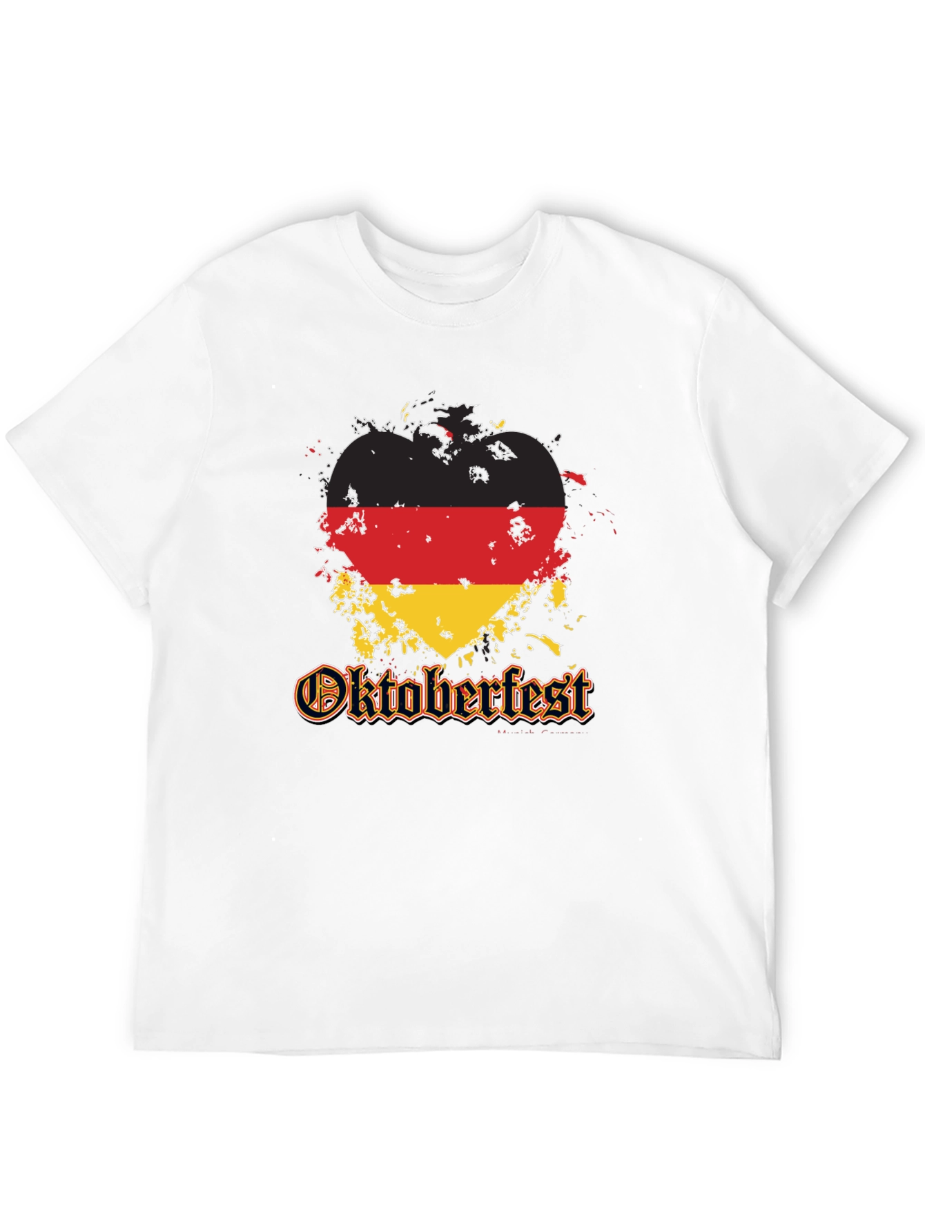Oktoberfest Germany Flag Heart T-Shirt