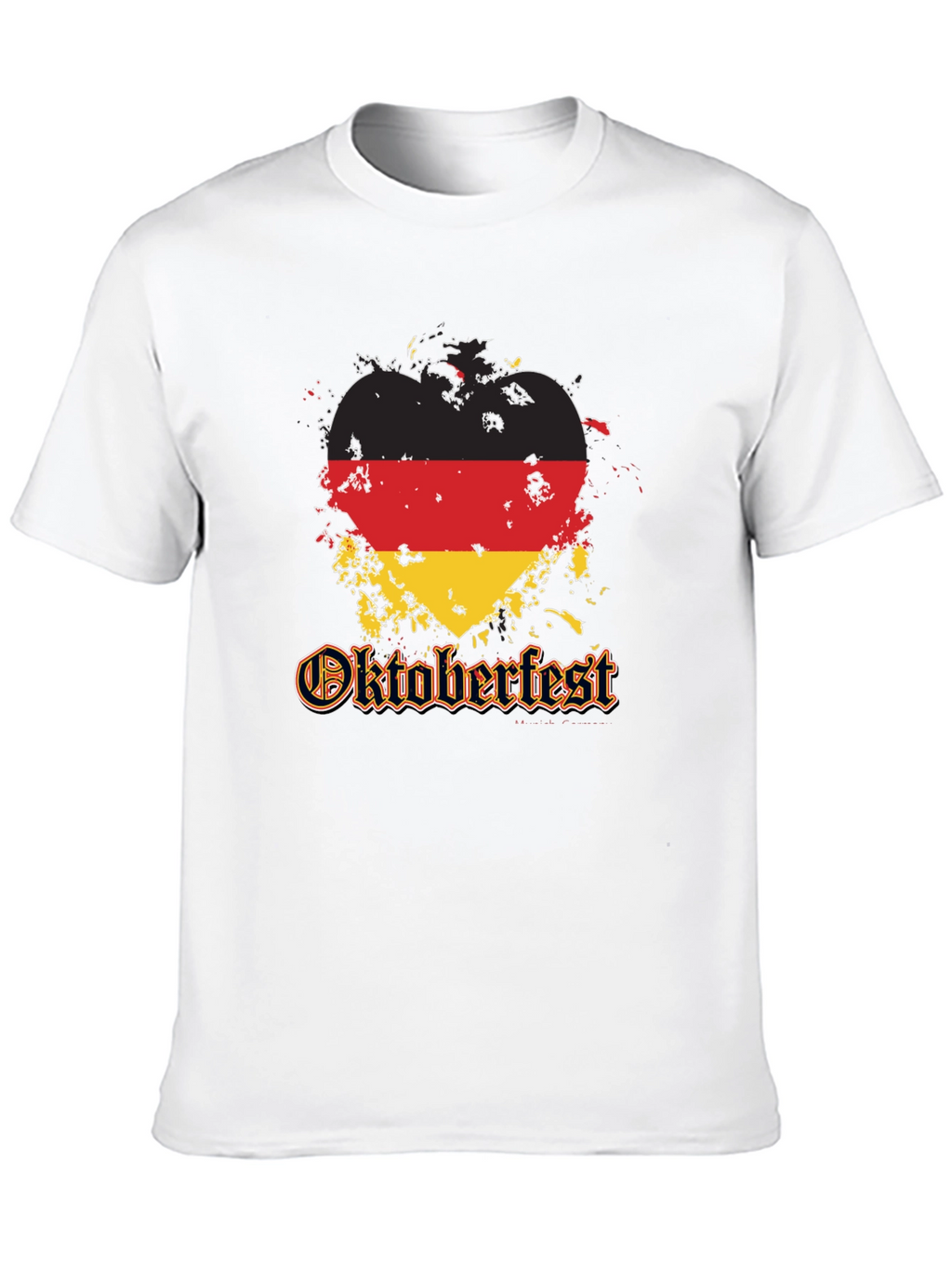 Oktoberfest Germany Flag Heart T-Shirt