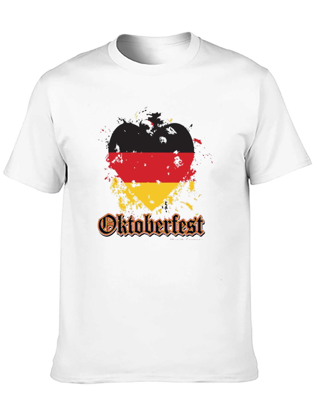 Oktoberfest Germany Flag Heart T-Shirt