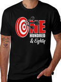 One Hundred & Eighty Dart T-Shirt - Black