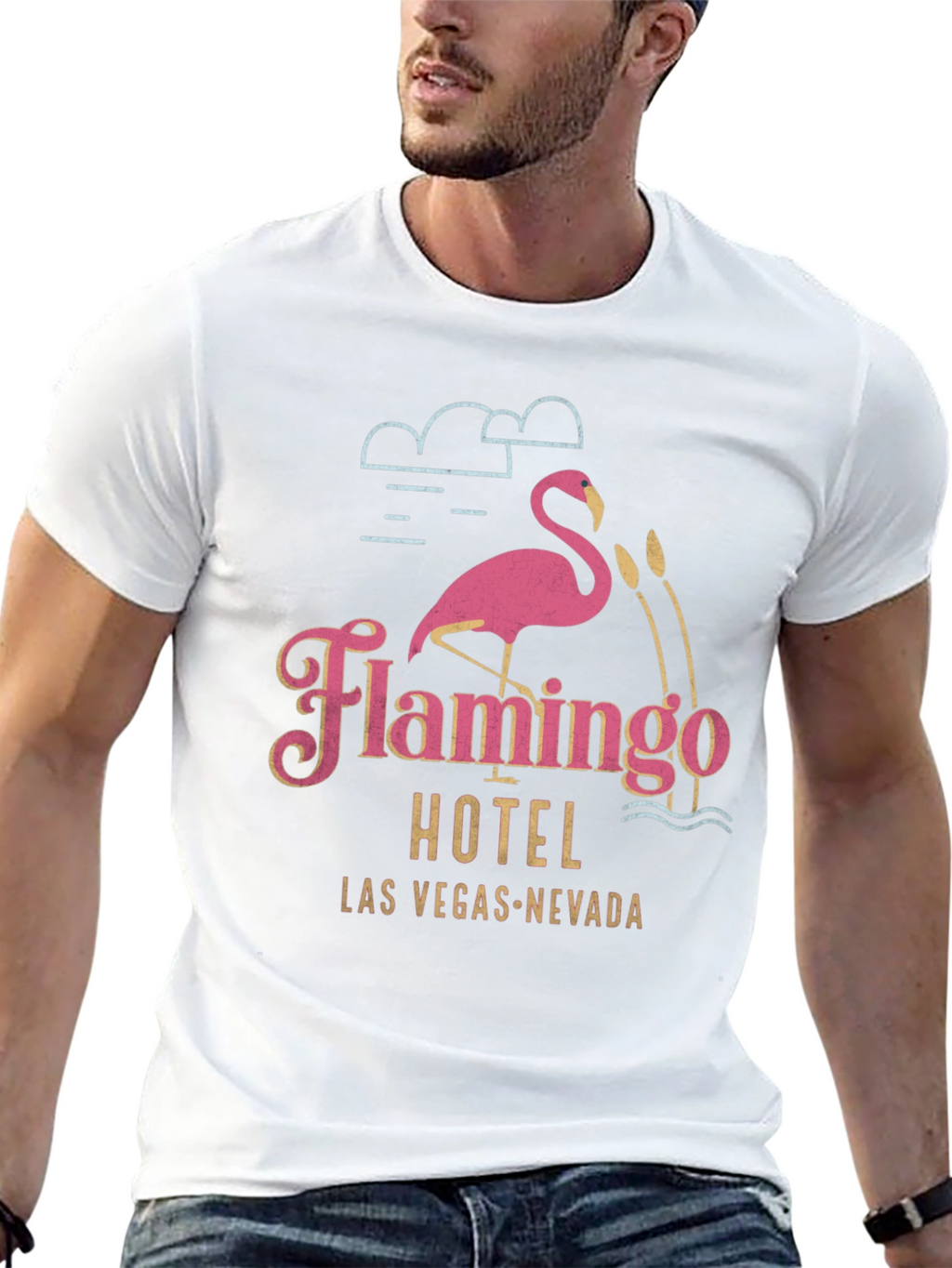 Flamingo Hotel T-Shirt - Las Vegas Retro Graphic Tee