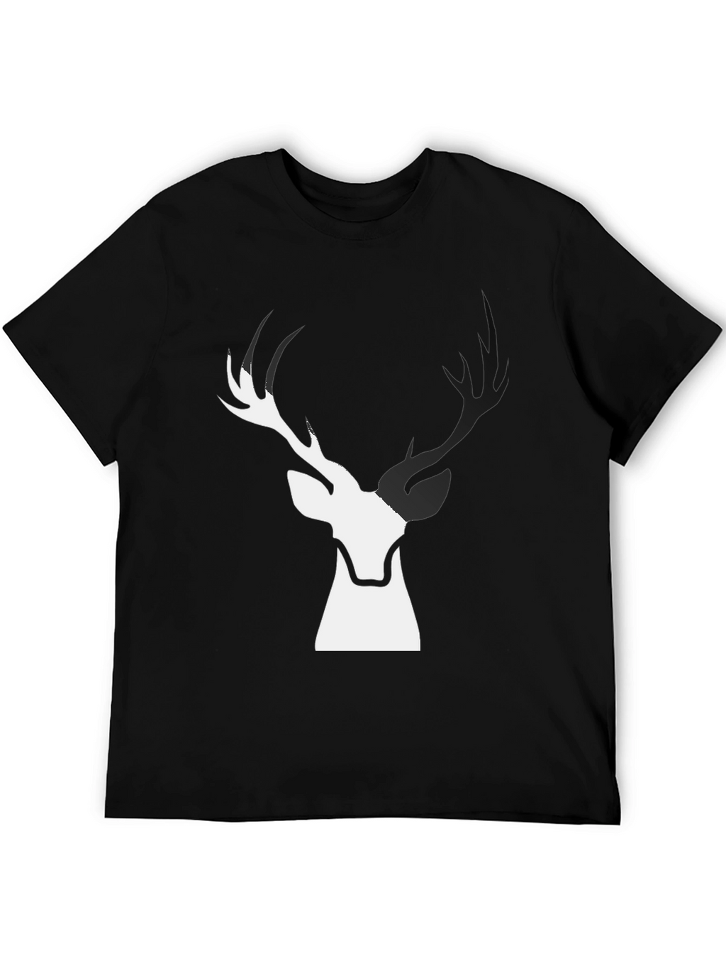 Deer Graphic Black T-Shirt