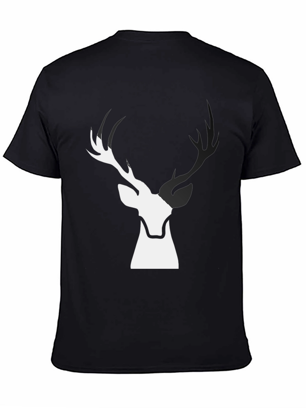 Deer Graphic Black T-Shirt