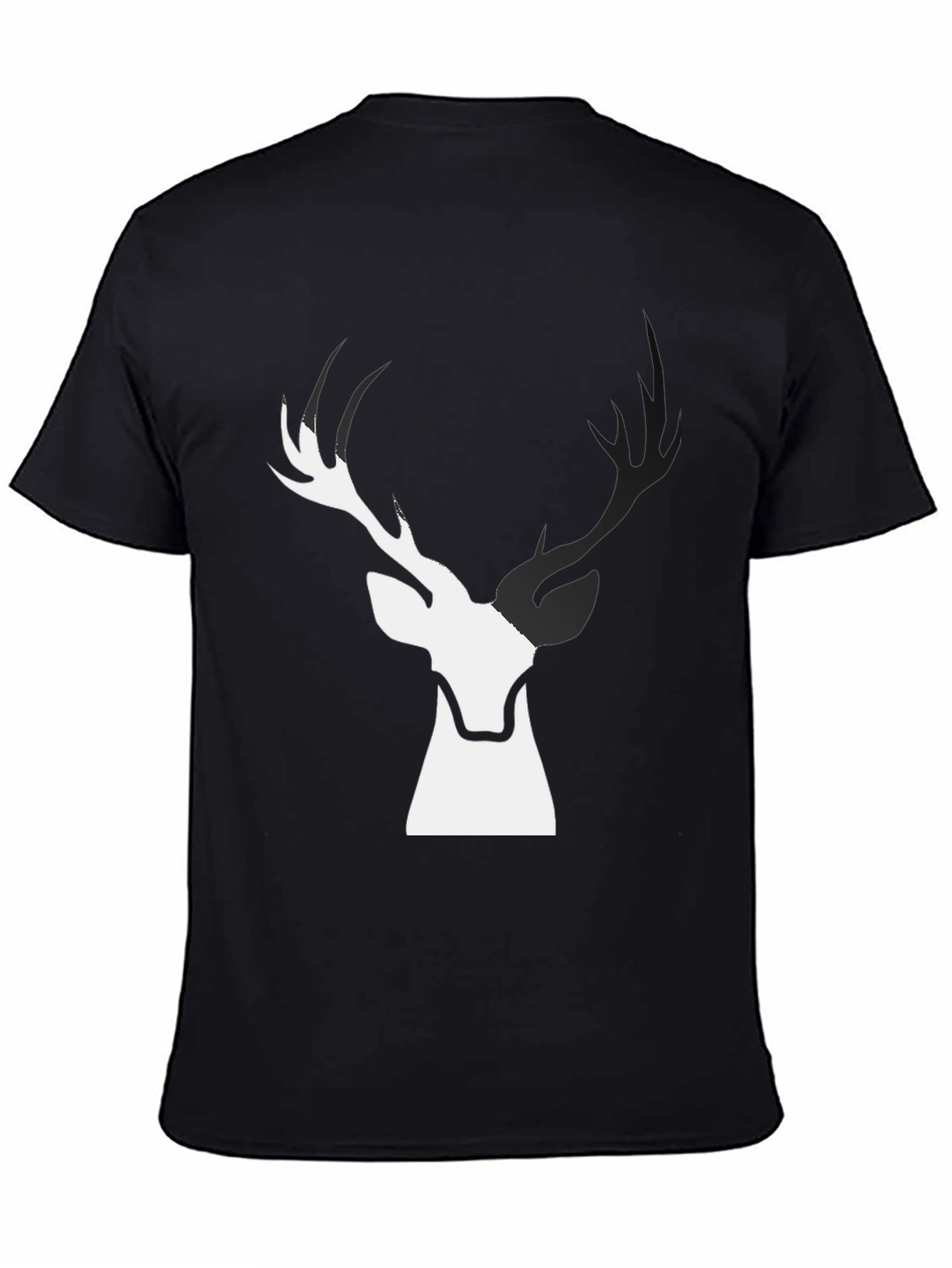 Deer Graphic Black T-Shirt