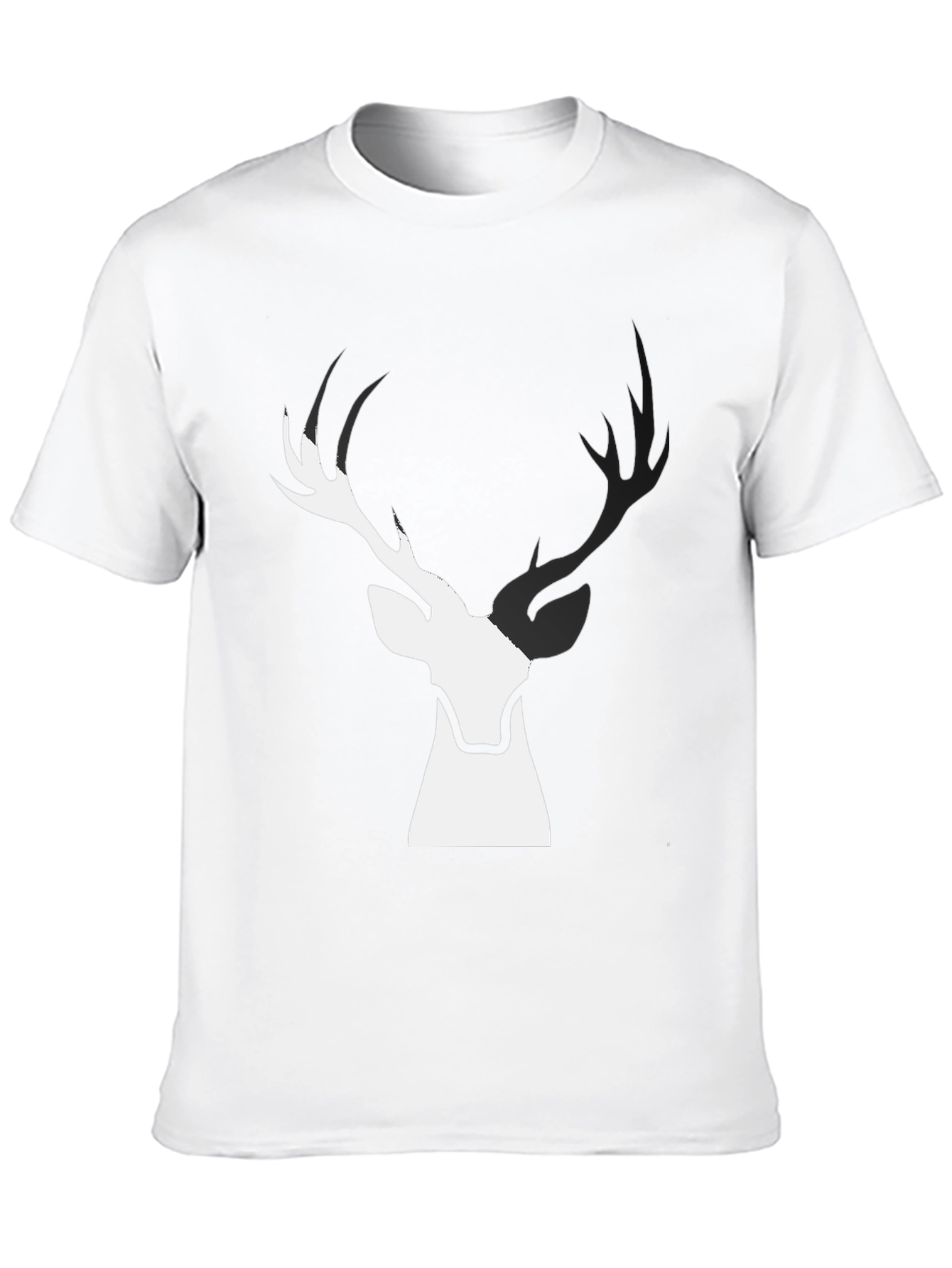 Deer Graphic Black T-Shirt