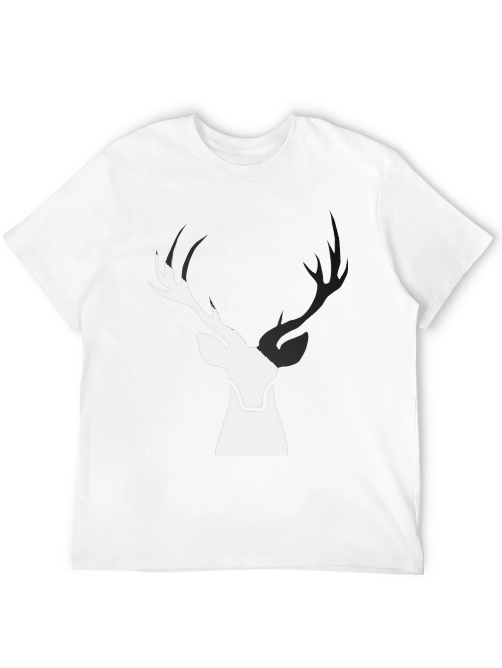 Deer Graphic Black T-Shirt