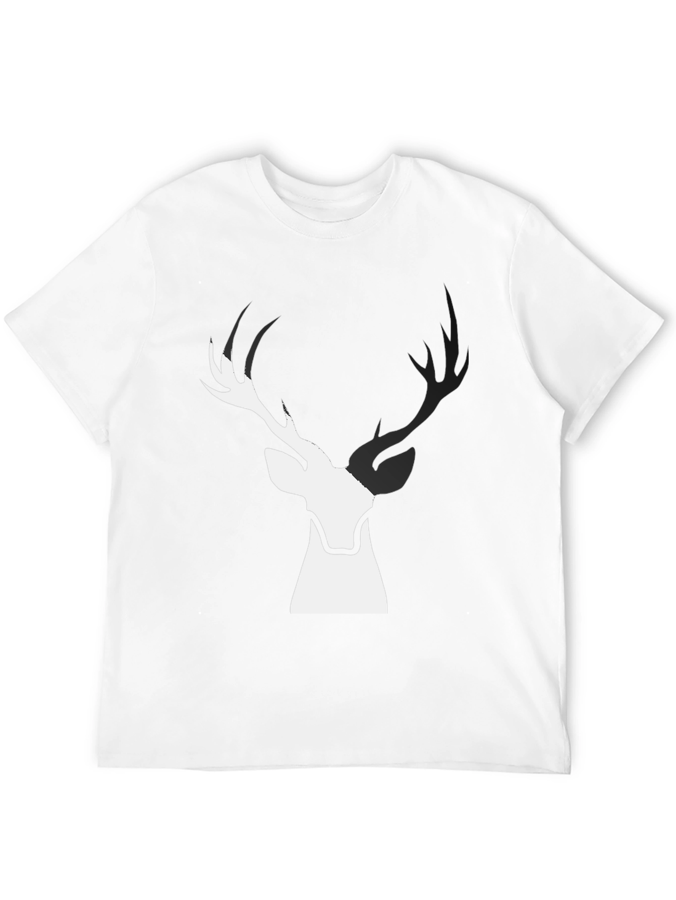Deer Graphic Black T-Shirt
